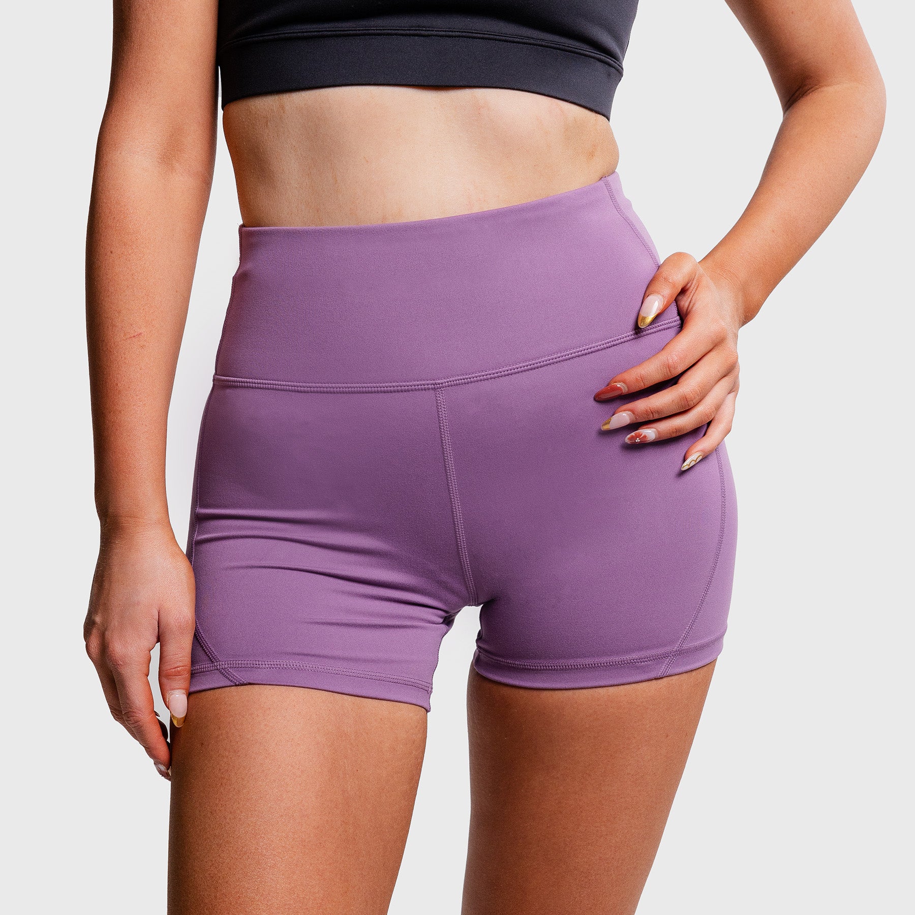 THE BRAVE - WOMEN'S SCULPT HIGH WAISTED BOOTY SHORTS - FIG