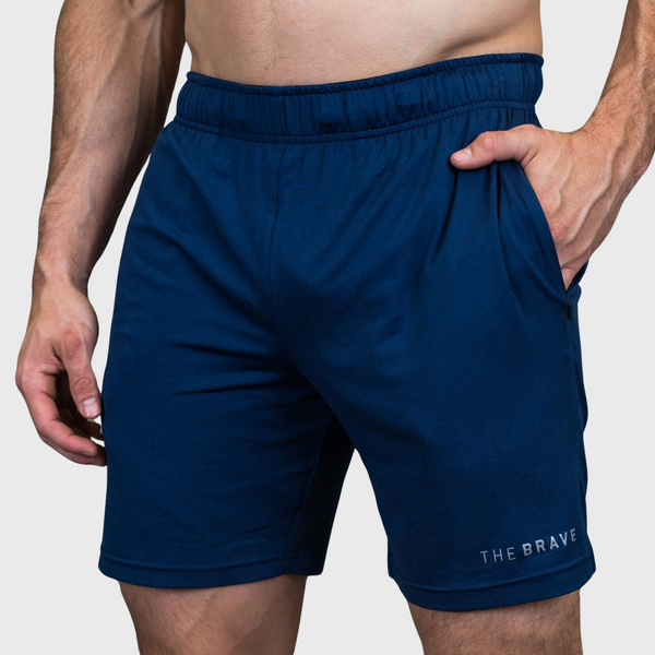 THE BRAVE - MEN'S AMPLIFY SHORTS - DARK NAVY HEATHER