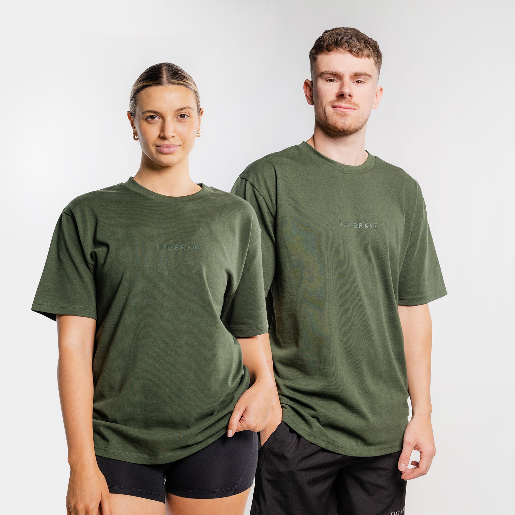 THE BRAVE - LIFESTYLE OVERSIZED T-SHIRT - DARK OLIVE