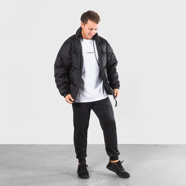 THE BRAVE - SIGNATURE PUFFER JACKET - BLACK