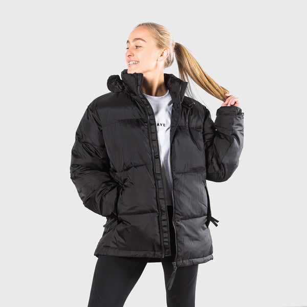 THE BRAVE - SIGNATURE PUFFER JACKET - BLACK