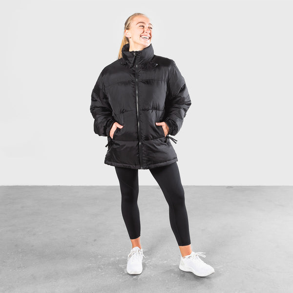 THE BRAVE - SIGNATURE PUFFER JACKET - BLACK